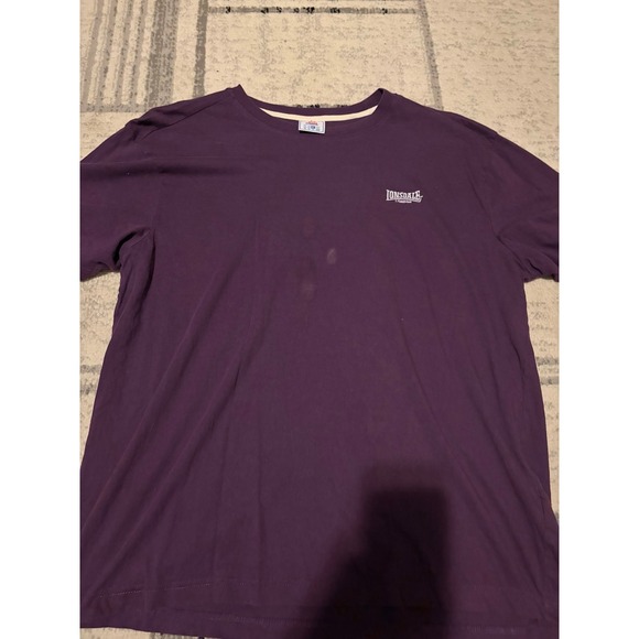 Lonsdale Other - Lonsdale London Mens Purple Crew Neck Short Sleeve T-Shirt Size XL Stains SKU 60